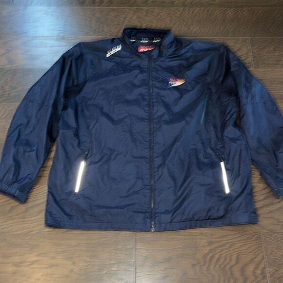 Blue CCM NC Force Team Sewn Logo Raleigh NC Hockey Coaches Jacket 2XL Tactical - Picture 3 of 7